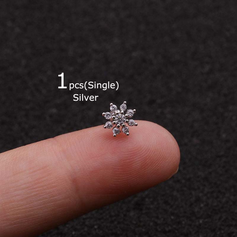 Hoa Tai Đeo Sụn Vành Tai Tragus 20 gauge