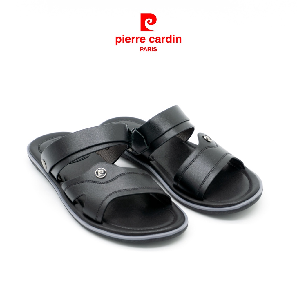 Sandal nam Pierre Cardin da thật cao cấp phối hợp dép nam sang trọng lịch lãm - PCMFWL 128