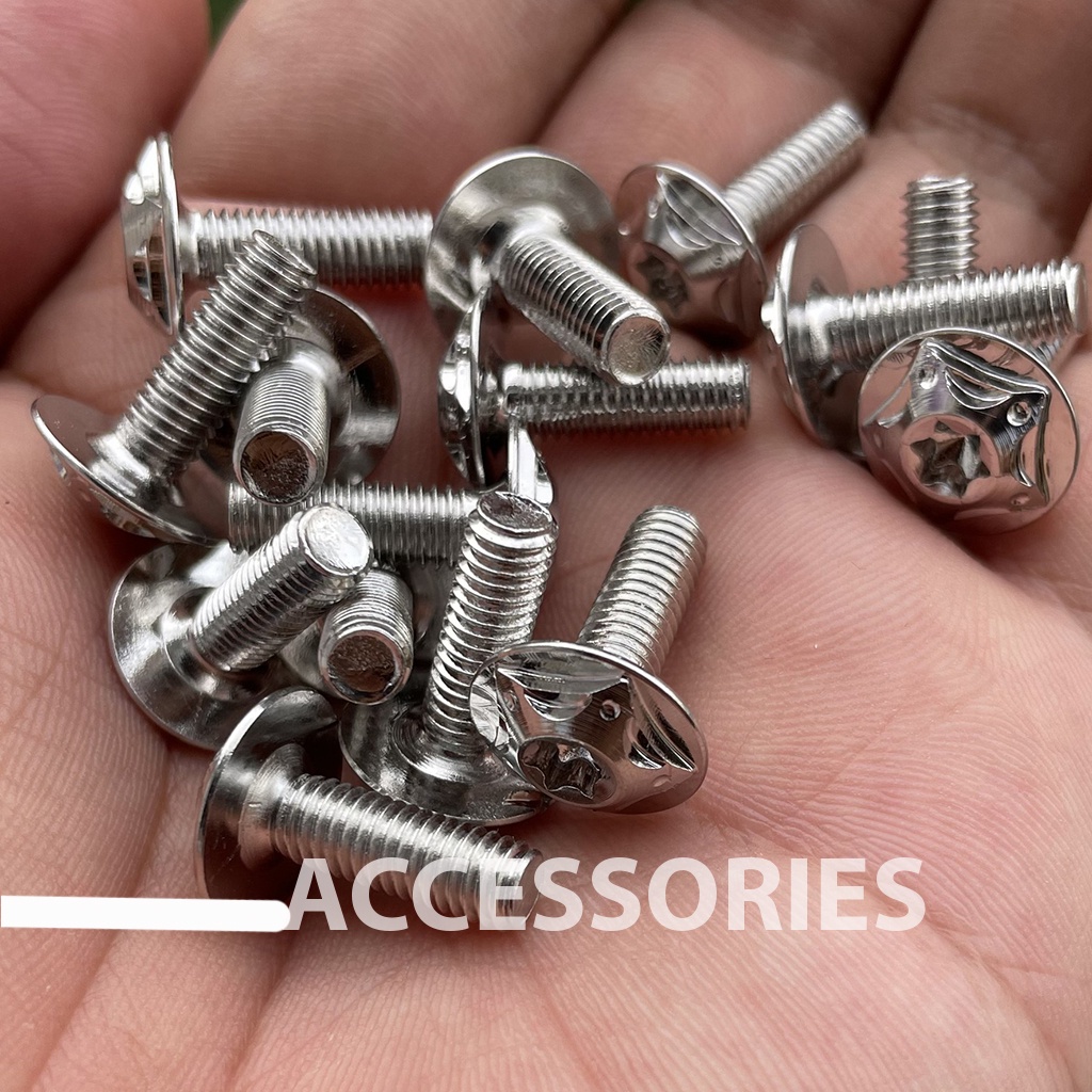 Ốc Salaya Inox 304 5li15 Gắn Mão,Gắn Đồng Hồ Winner X,Dàn Áo Winner X....Sáng Bóng PHS