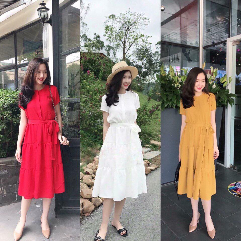 Váy đũi thắt nơ siêu xinh