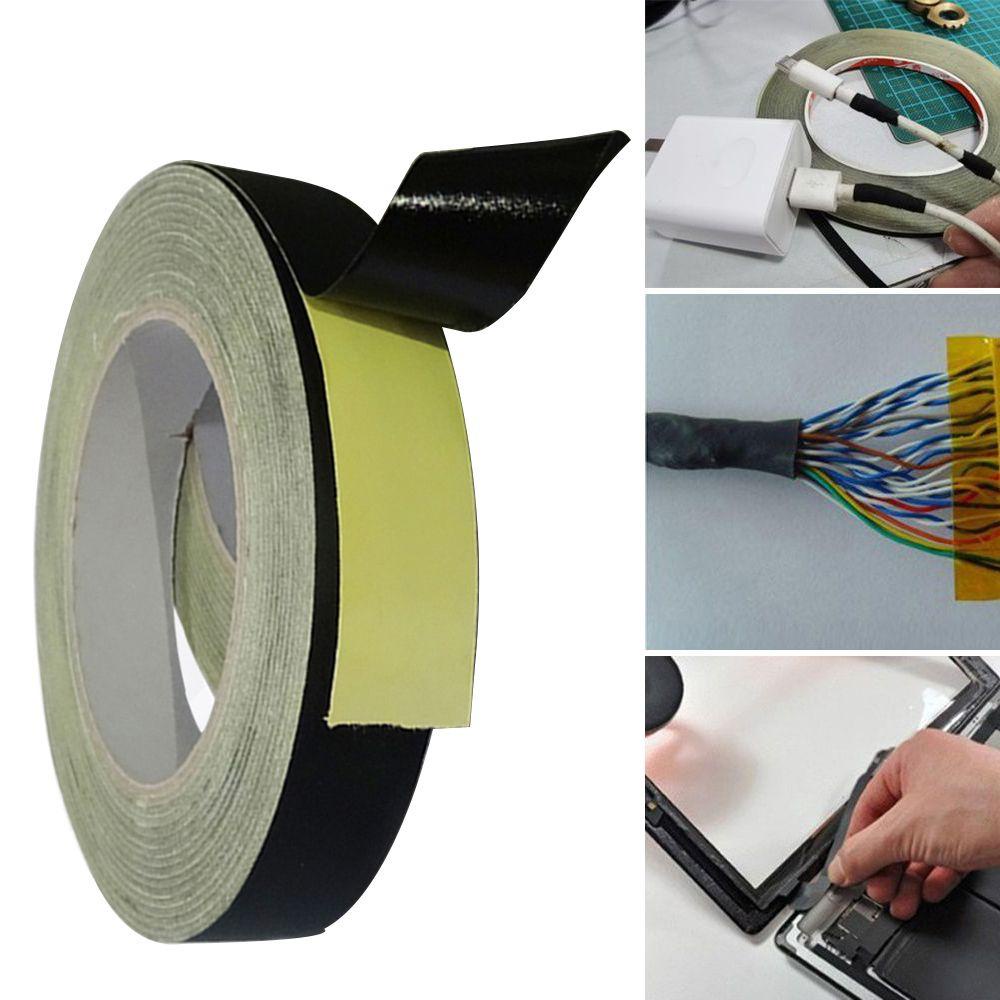 KUNHEV Băng Keo Vải Đen Chịu Nhiệt Độ Cao Tiện Dụng Cho Điện Thoại