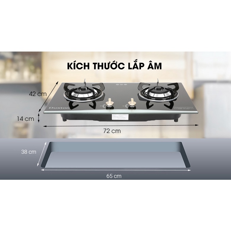Bếp ga âm Duxton DG-2BGV