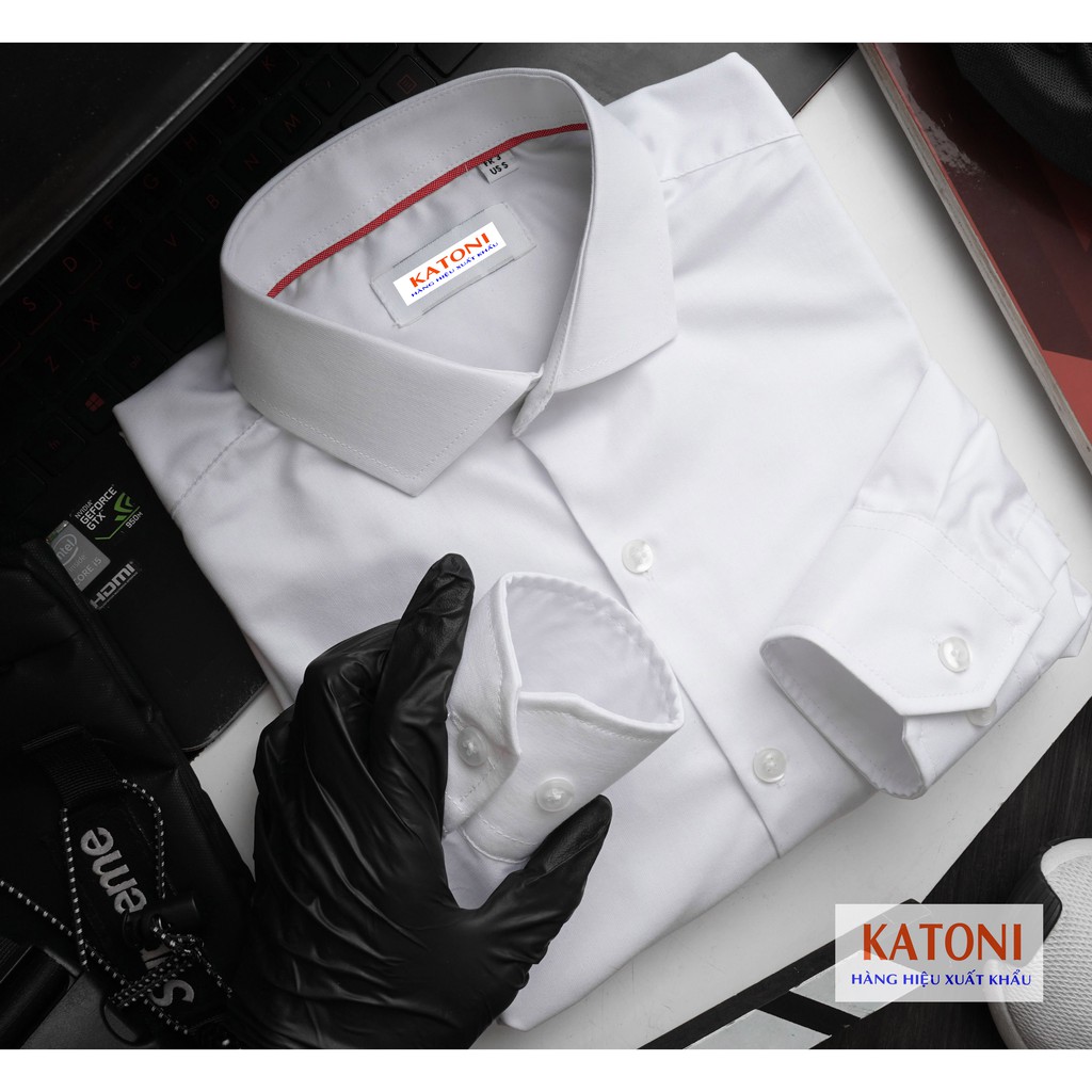 🌹Áo sơ mi nam trơn vải cotton lụa VNXK🌹 | BigBuy360 - bigbuy360.vn