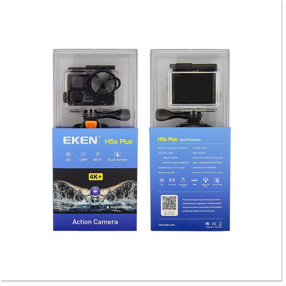 ⚡ Camera hành trình Eken Ultra HD Wifi quay video 4K tặng đầy đủ bộ phụ kiện sports lắp đặt trên cả ô tô xe máy chính hã