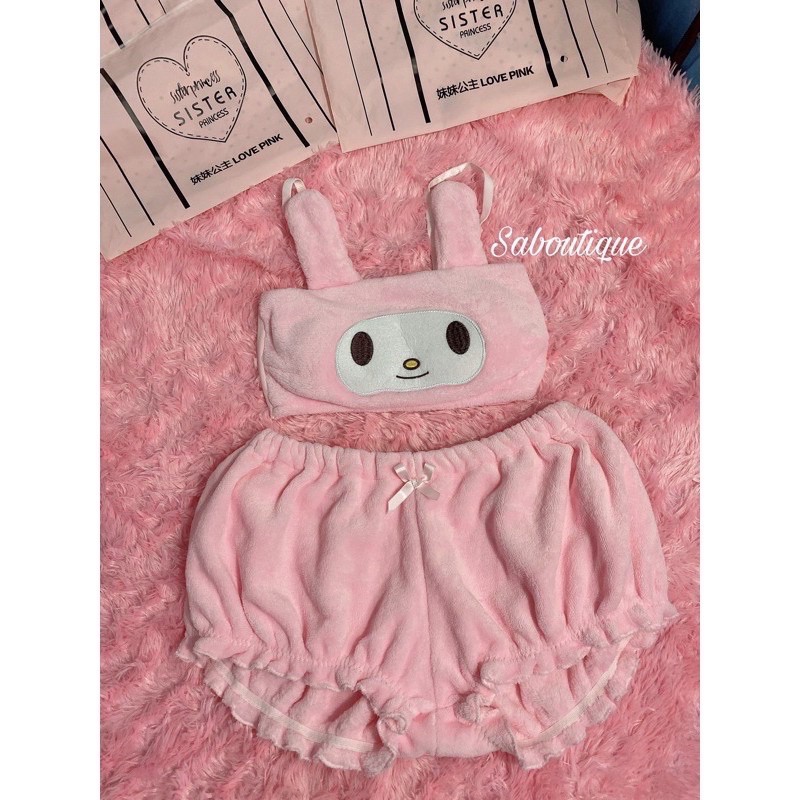 (Order) Bộ đồ lót bông Cinnamoroll siêu cute (ảnh video shop chụp)