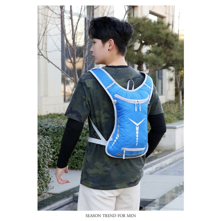 Balo chạy bộ Marathon, balo leo núi, đạp xe NEW THE WAY 2057 thế hệ mới, chống thấm, thoát khí tốt, nhiều ngăn
