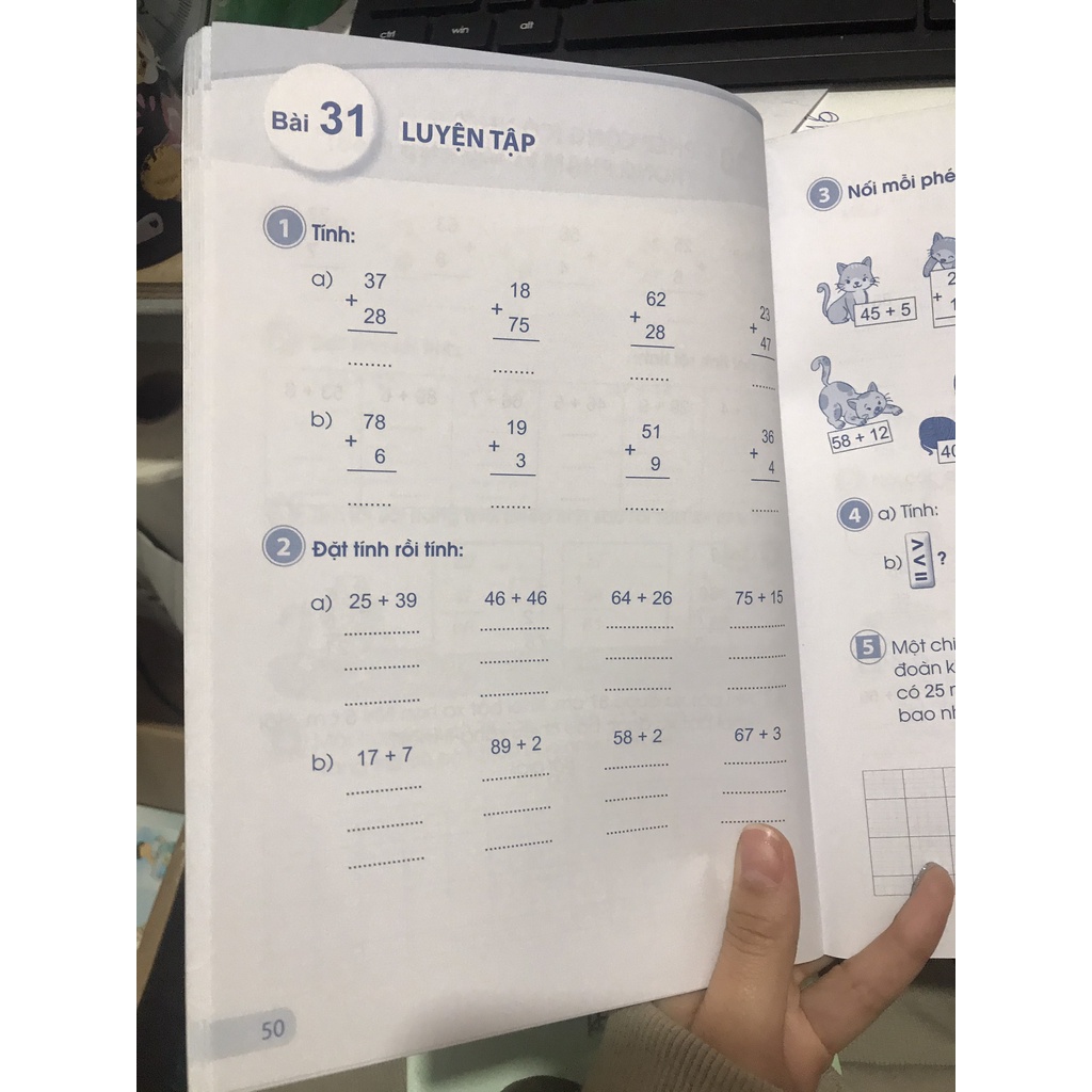 Sách - Combo Vở bài tập toán 2 tập 1 tập 2 ( Cánh diều )+ Bán kèm 1 quyển Bé tập tô màu