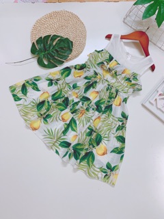 Đầm bé gái chất liệu đũi tơ