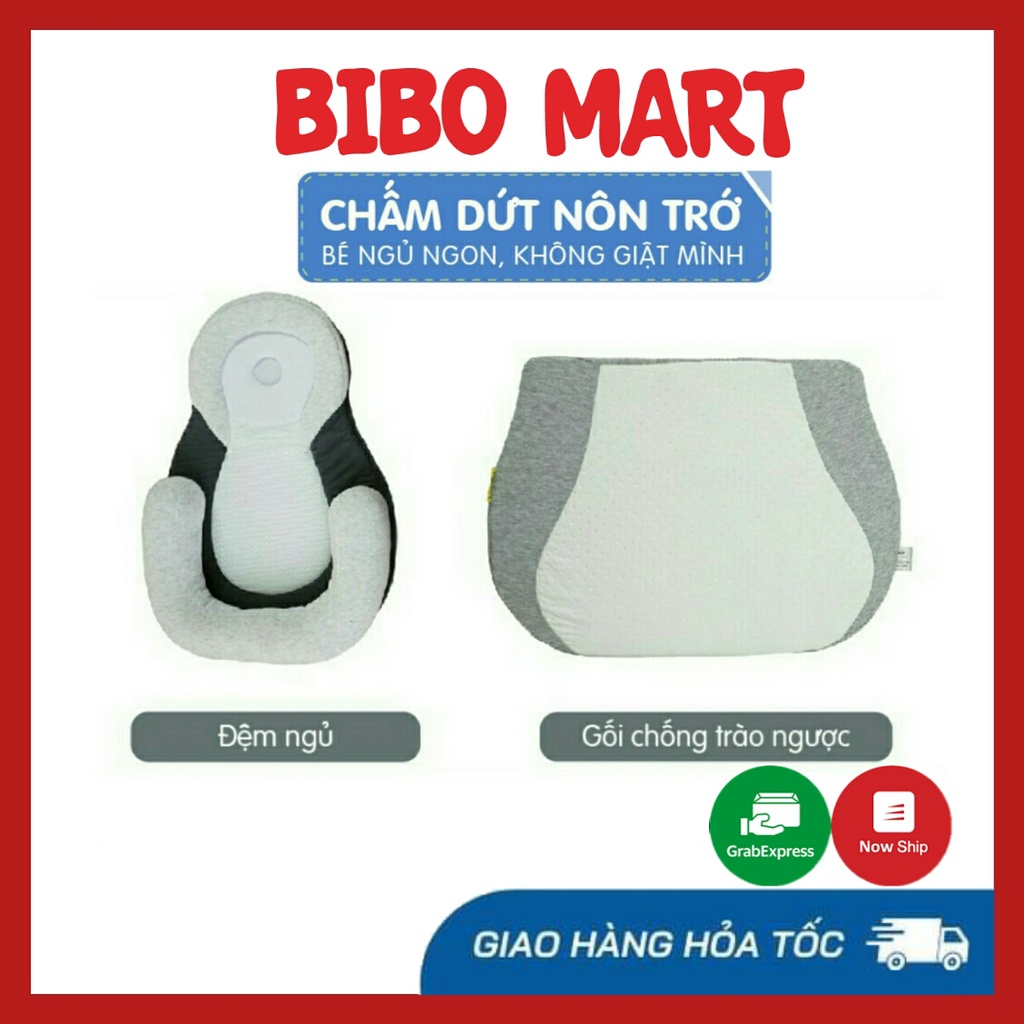 Đệm Ngủ Đúng Tư Thế Chống Trào Ngược Cho Bé CHỐNG MÉO ĐẦU Giúp Bé Ngủ Ngoan