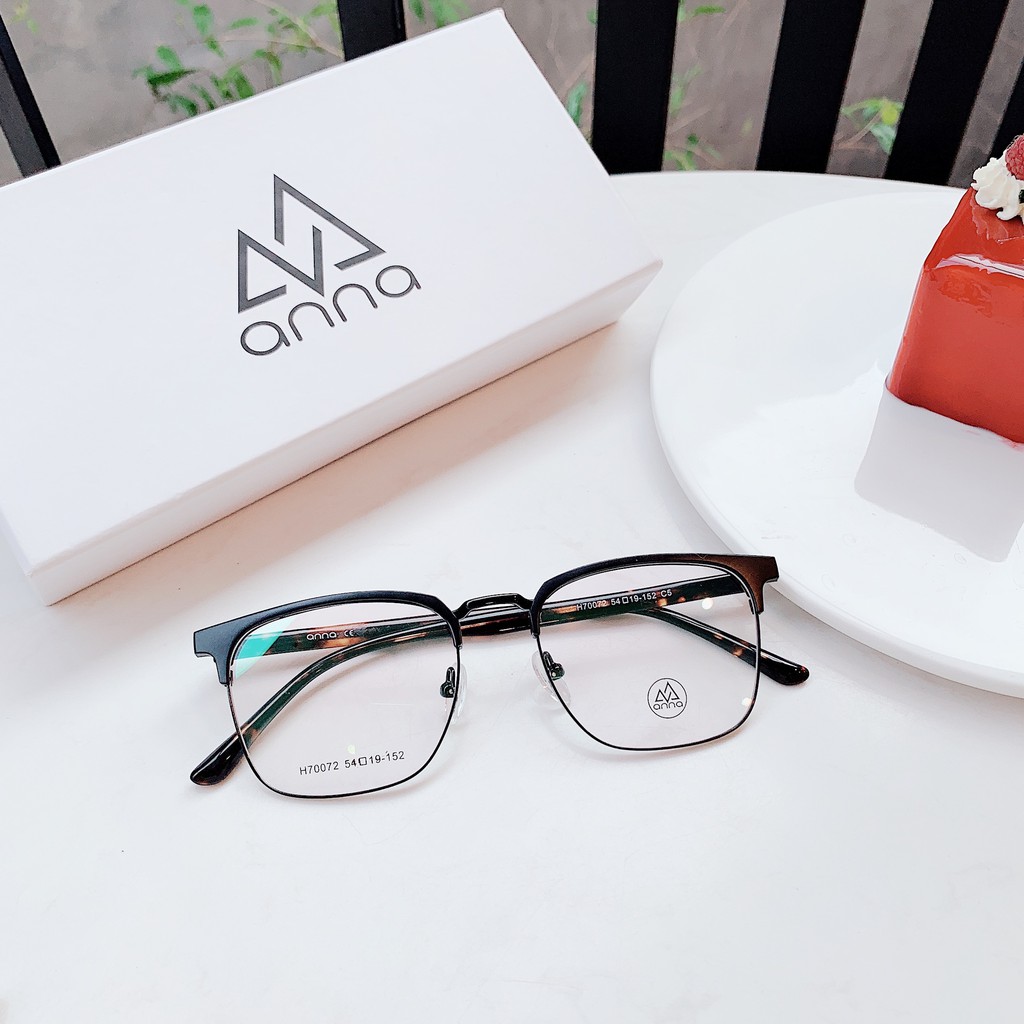 Kính mắt nửa gọng thời trang ANNA dáng vuông cho nam nữ sang trọng ANNA0024 | BigBuy360 - bigbuy360.vn