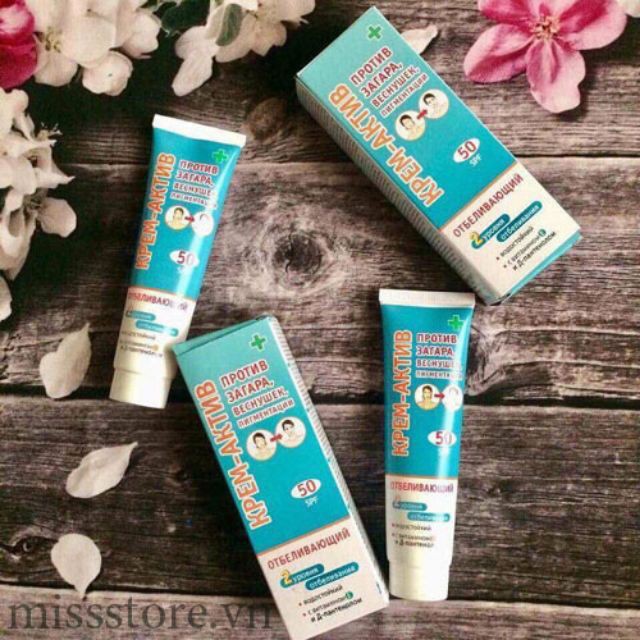 Kem chống nắng KPEM-aKTNB lên tone da với chỉ số SPF45 cho da khô [cam kết 100% chuẩn Nga]