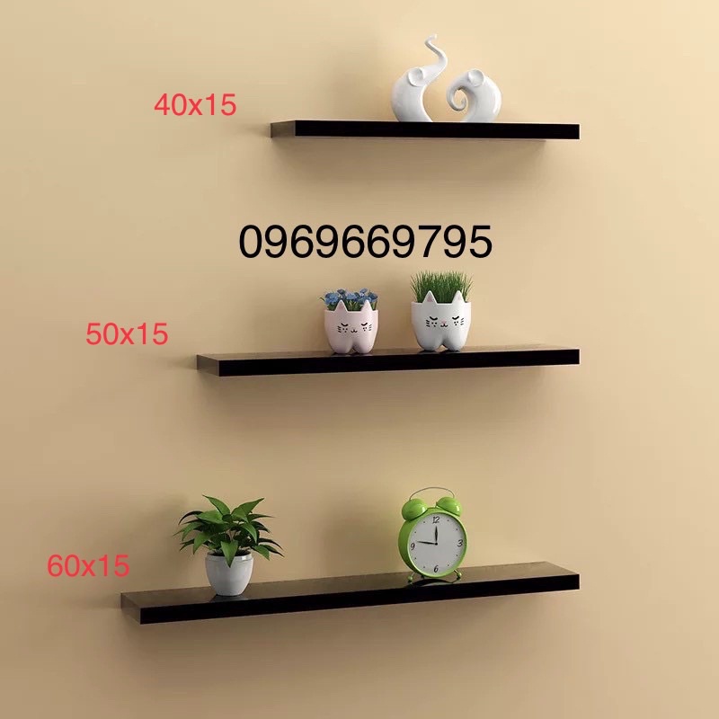 Kệ treo tường loại 1 , rộng 15cm tặng kèm phụ kiện lắp