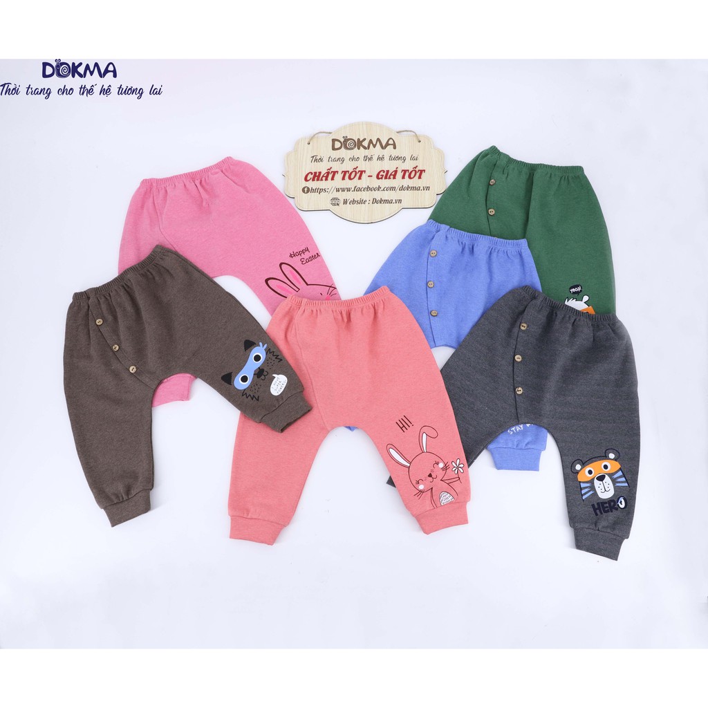 DQ620 Quần dài bo gấu Dokma (9-24m)