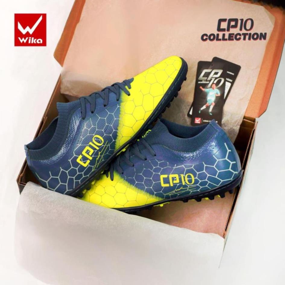 Giày Bóng Đá Wika Công Phượng CP10 Collection TF - Đã khâu toàn bộ đế pi % 💝