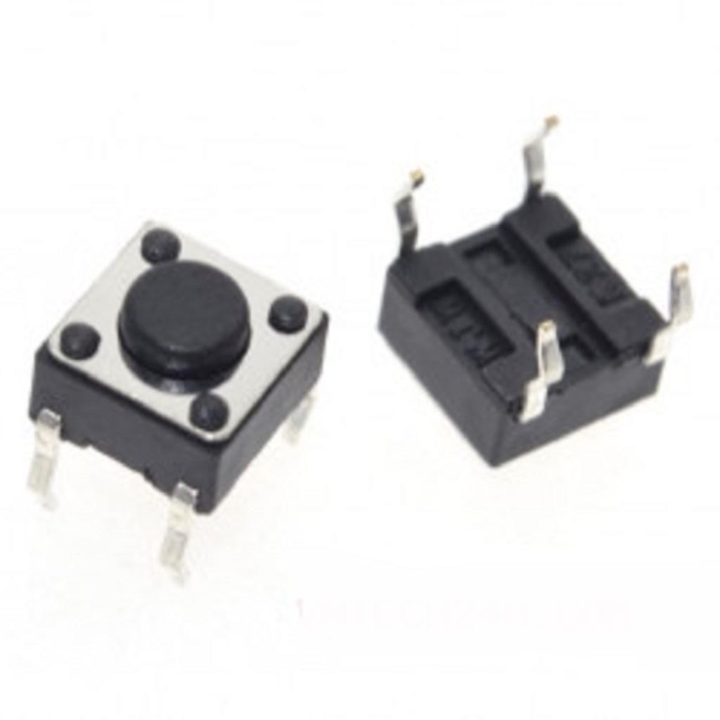 Nút nhấn 6x6x5mm DIP 4 chân, 2x6x5mm 2 chân