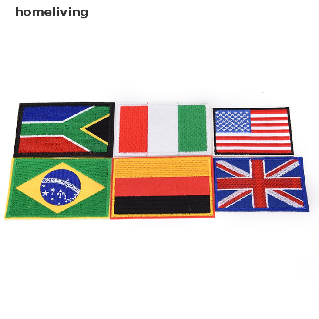 Miếng Dán Ủi Quần Áo Thêu Hình Quốc Gia