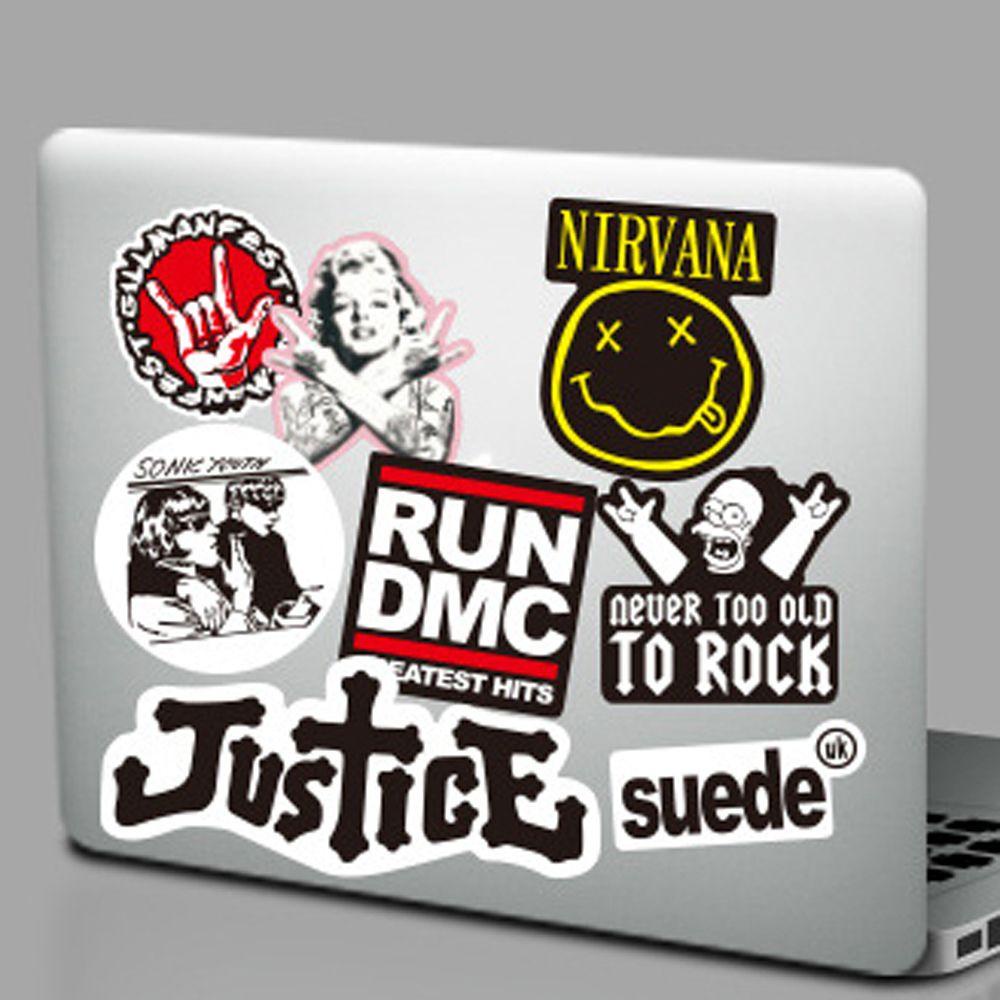 PEWANY Sticker Dán Trang Trí Sổ Tay DIY Hình Xe Hơi Phong Cách Rock