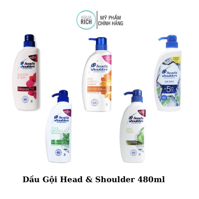 Dầu Gội Head &amp; Shoulders Thái Lan 400ml +450ml [Bạc Hà - Hoa Anh Đào]