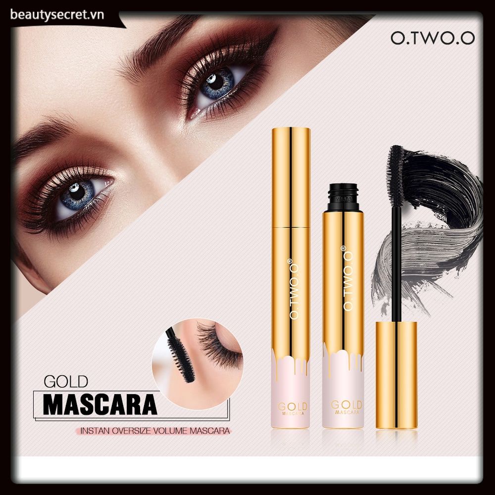 1 Mascara O.TWO.O chống nước làm dài dày và cong mi hiệu quả
