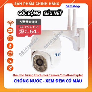 Camera IP Yoosee Ngoài Trời PTZ 16LED 2.0Mpx 1080P Tiếng Việt +Thẻ 32Gb Yoosee