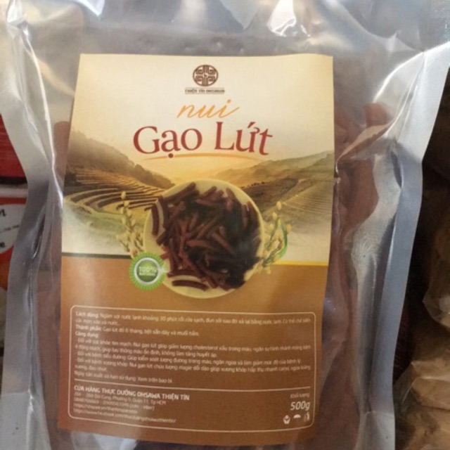 Nui Ống Gạo Lứt 500gr