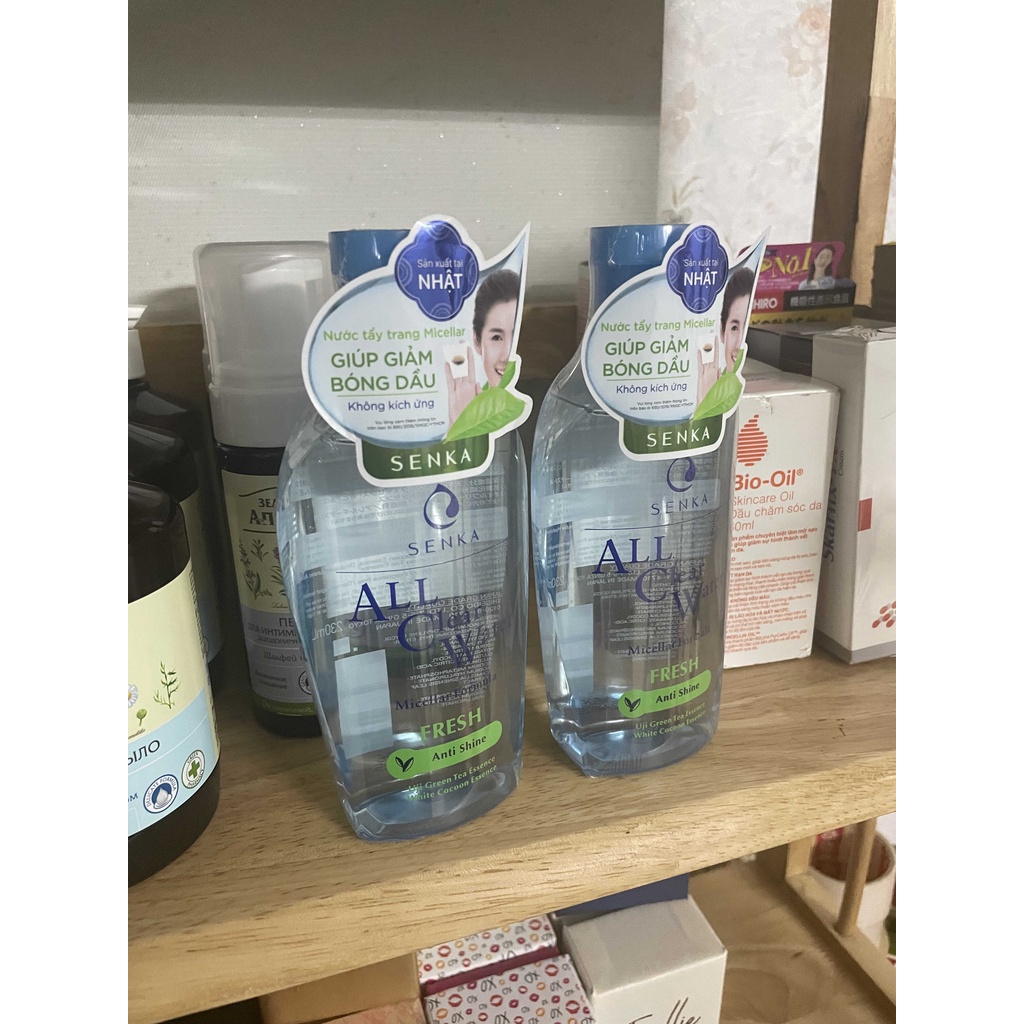 Tẩy trang Senka - Nước tẩy trang dưỡng trắng All Clear Water Micellar Formula 230ml Unipharcare