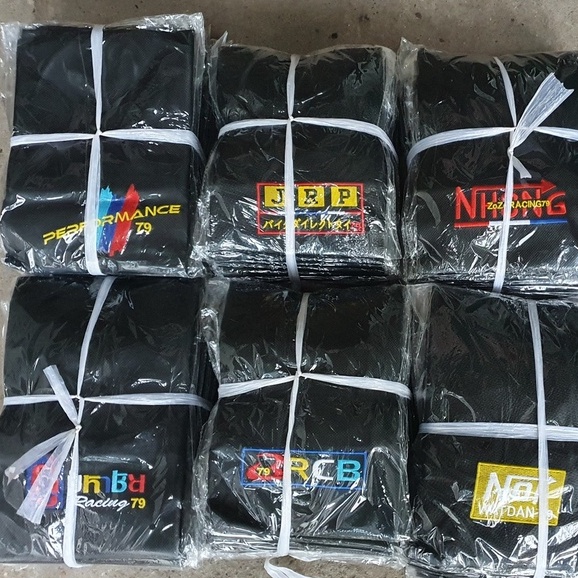 Da yên Thái Chữ Thêu cao cấp dành cho xe số Exciter Winner Dream Wave