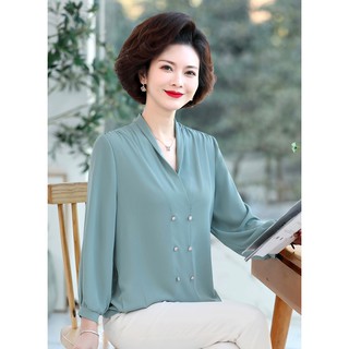 áo kiểu trung niên cao cấp (thời trang anitagreen) L01-221