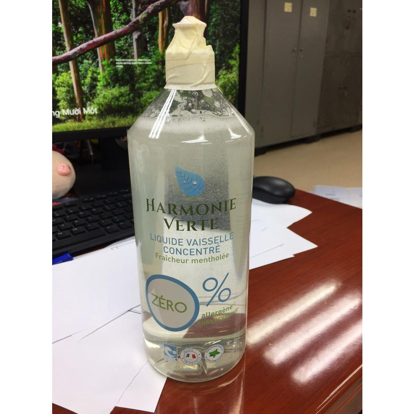 Nước Rửa Bát Hữu Cơ Bạc Hà Harmonie 1 Lít - Pháp