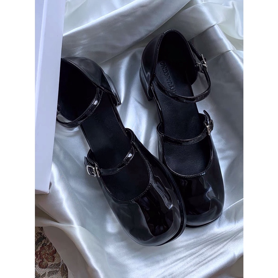 GIÀY LOLITA BAOTOU DA NỮ CAO GÓT VINTAGE KIỂU PHÁP