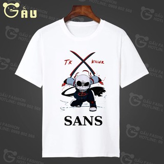 [ CỰC HOT ]  Áo Thun Sans Game Undertale Màu Trắng Đen mẫu mới nhất