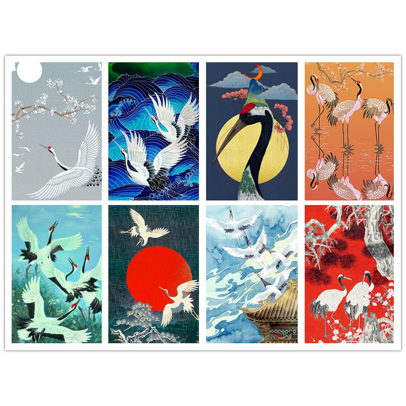Bộ Tranh Đính Đá 5d Hình Động Vật 30x40cm Trang Trí Nhà Cửa DIY
