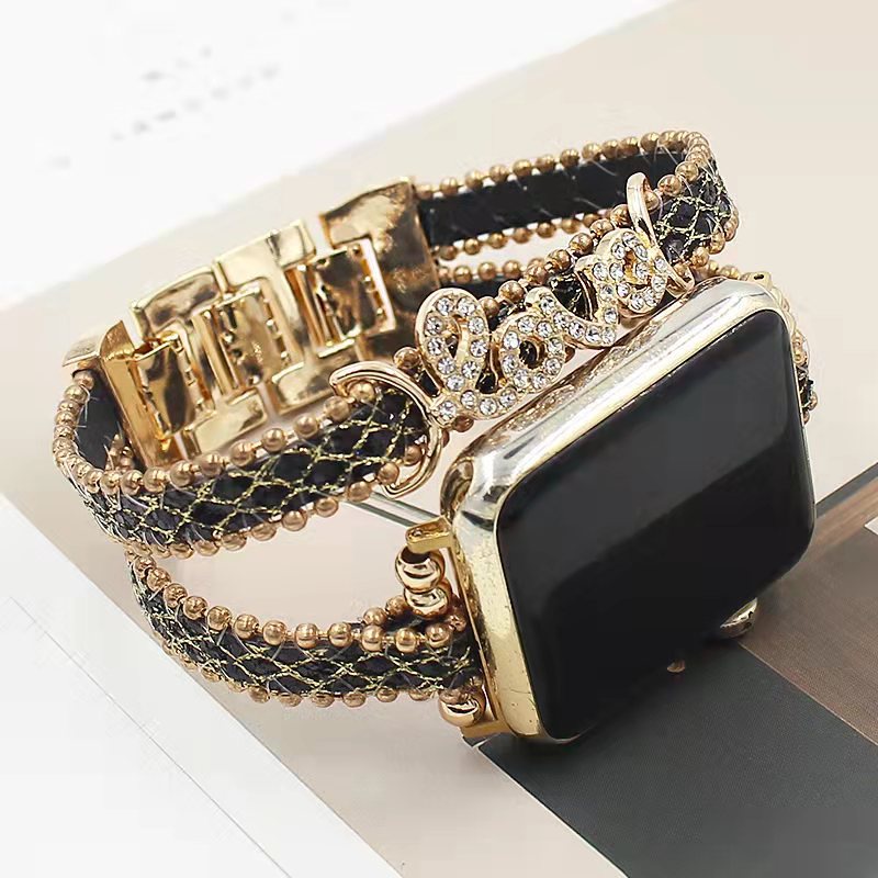 Dây Đeo Đồng Hồ Bằng Silicone Đính Kim Cương Sang Trọng Cho apple Watch series 8 ultra 7 6 5 4 3 2 1 42MM 38M 44mm 45mm 40mm 41mm W27pro IWO8 X8