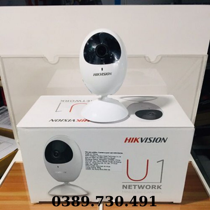 Camera IP WiFi Không Dây Quan Sát Toàn Cảnh 110°, Độ Nét FULL HD1080P HikVision CUBE Mini DS-2CV2U21FD-IW