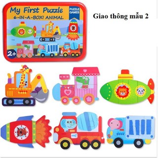 [ SIÊU PHẨM ] ĐỒ CHƠI GHÉP HÌNH MY SIST PUZZLE [HỘP THIẾC 6 TRANH TO] [ GIÁ TỐT ]