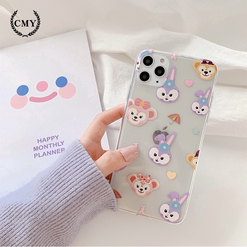 Ốp điện thoại in hình thỏ hoạt hình cho iPhone11/11Pro 11pro Max X XR XS XS MAX 6 7 8 plus SE | BigBuy360 - bigbuy360.vn