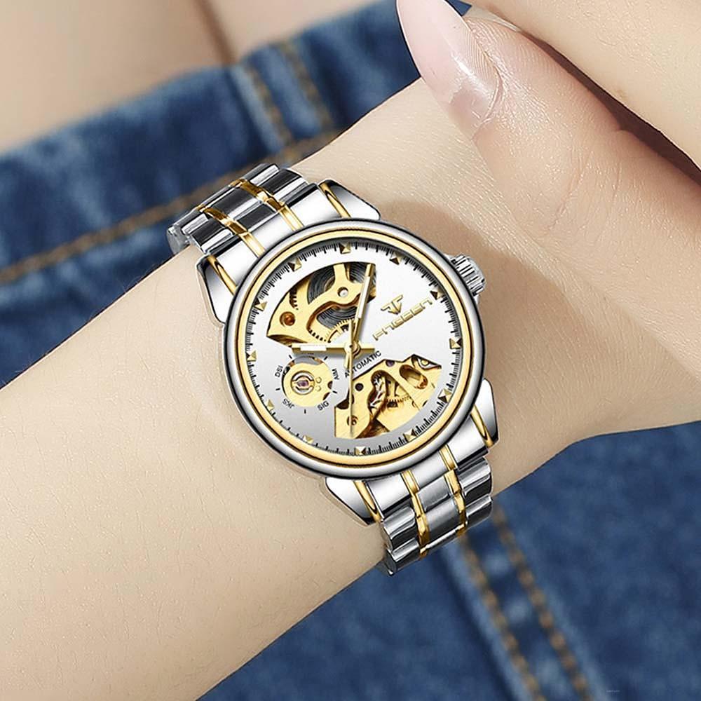 Đồng Hồ Cơ Tự Động Chống Thấm Nước Thời Trang Cho Nữ