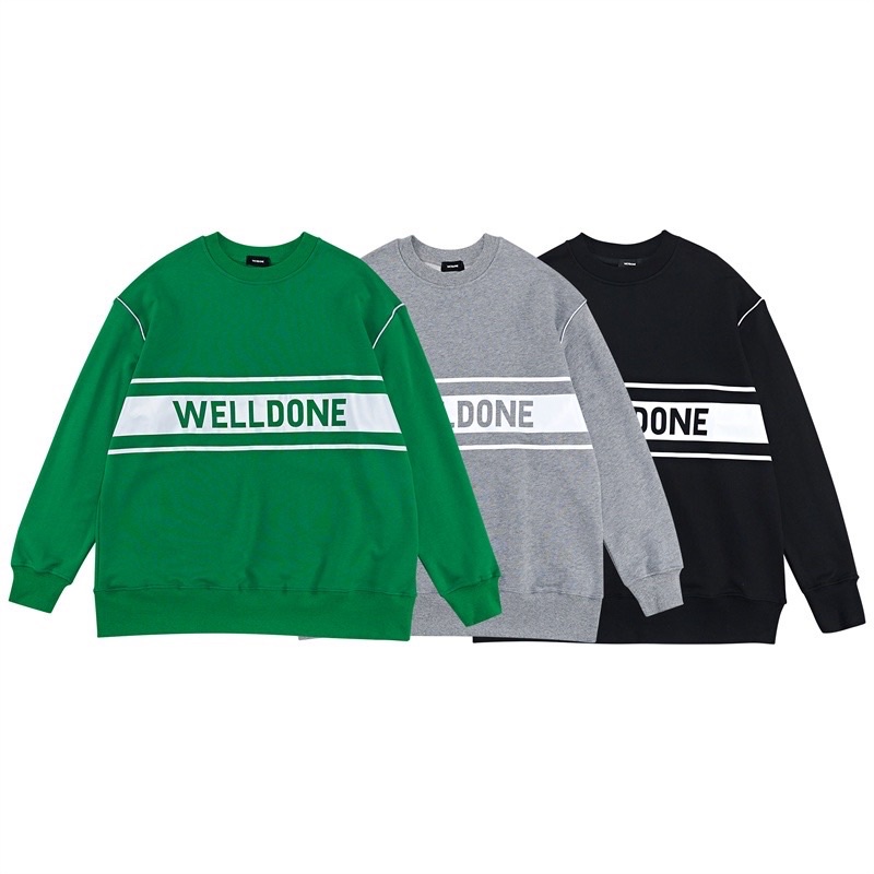 ÁO NỈ SWEATER DÀNH DÀI IB LOGO WE11DONE DÀNH CHO NAM VÀ NỮ MÙA THU ĐÔNG