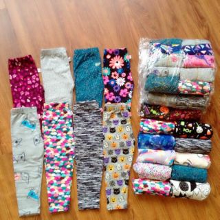 Set quần legging cotton cho bé gái