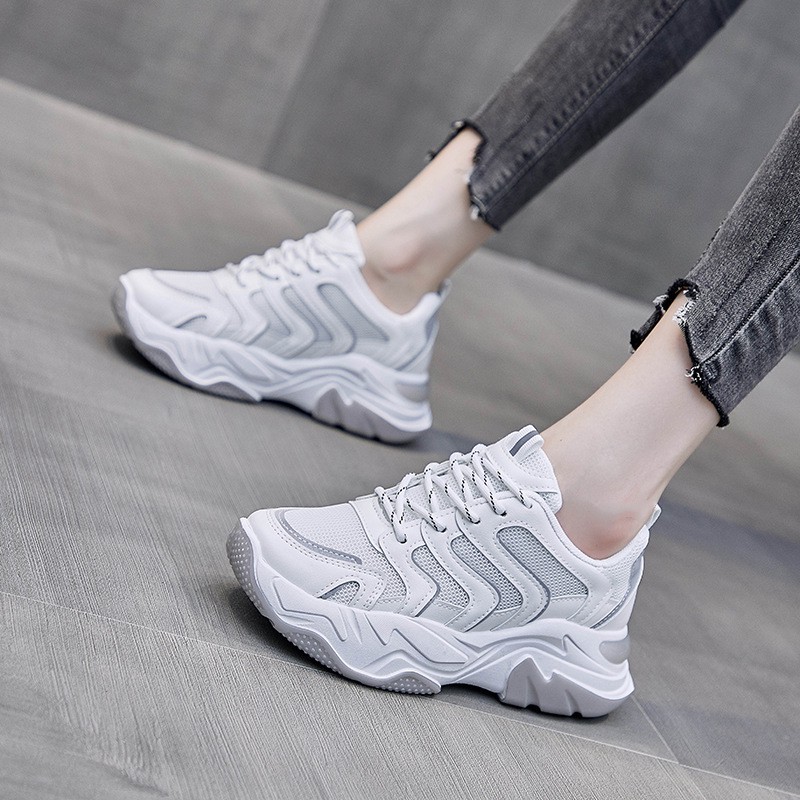 Giày sneaker nữ đế độn HHH thời trang, giày thể thao cho các bạn nữ năng động