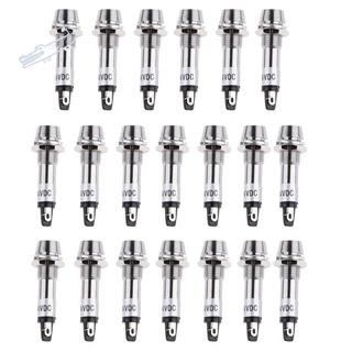 Set 20 đèn led báo tín hiệu 24v dc 8mm dành cho ô tô