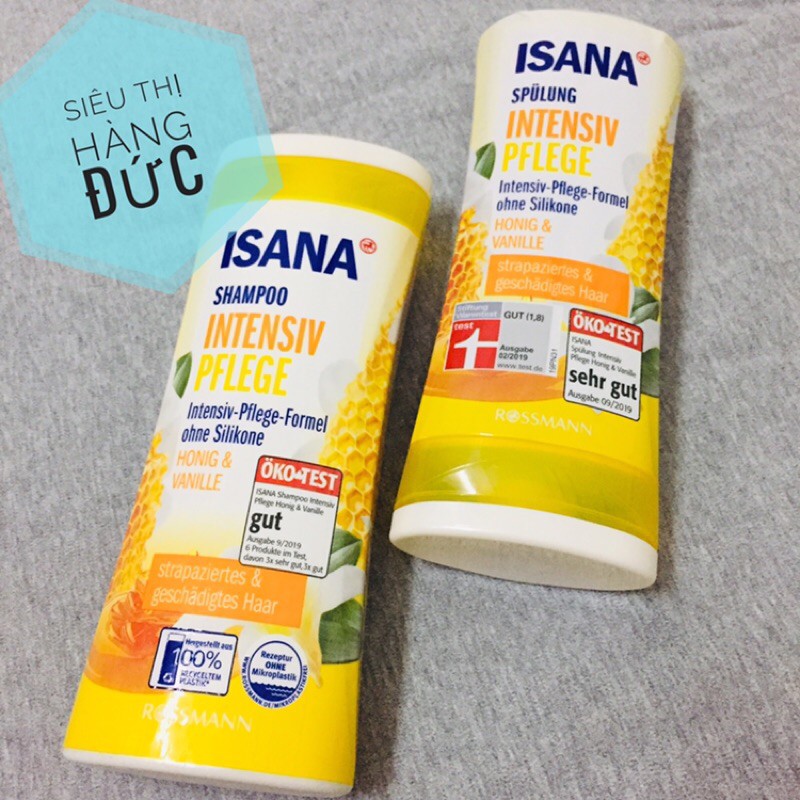 Bộ dầu gội+ xả Isana