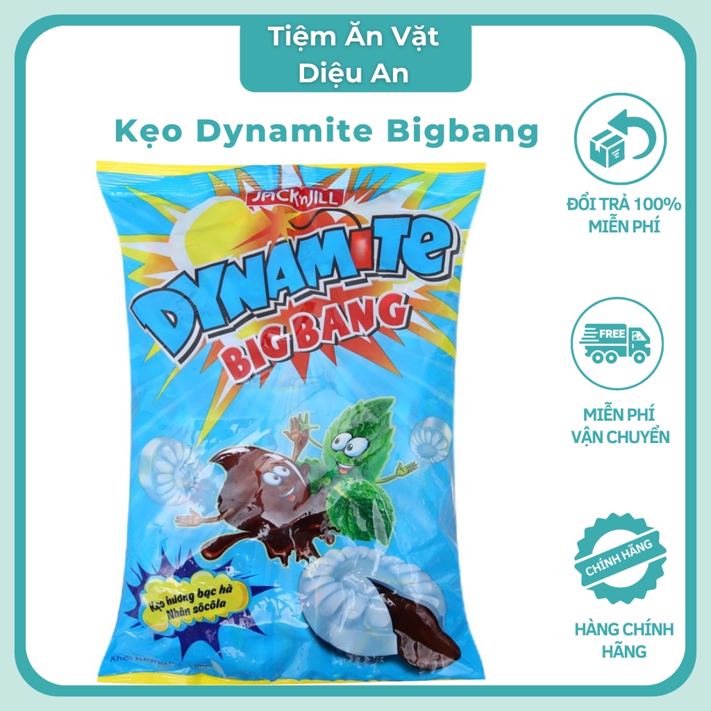 Kẹo Dynamite Bigbang ❤️ FREESHIP ❤️ Gói Kẹo Bạc Hà Nhân Socola Và Hương Dâu 330g - Kẹo Thơm Ngon Hấp Dẫn