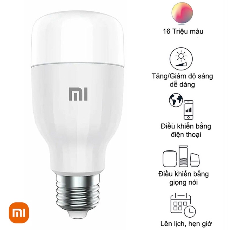 Bóng Đèn LED Xiaomi Mi Smart LED Bulb Essential Điều Khiển App và Giọng Nói Chính hãng FullBox