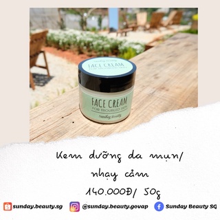 Kem dưỡng da mụn/da nhạy cảm handmade