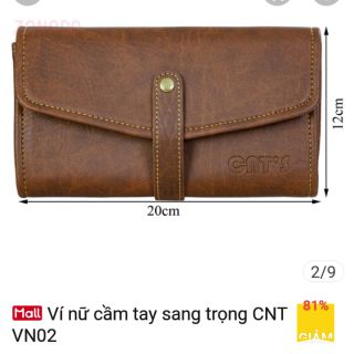 Ví nữ cầm tay sang trọng CNT