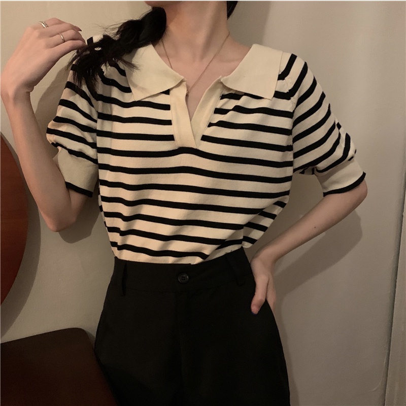 Áo thun polo ZHELIHANGFEI ngắn tay phong cách Hồng Kông thời trang mùa hè năm 2022