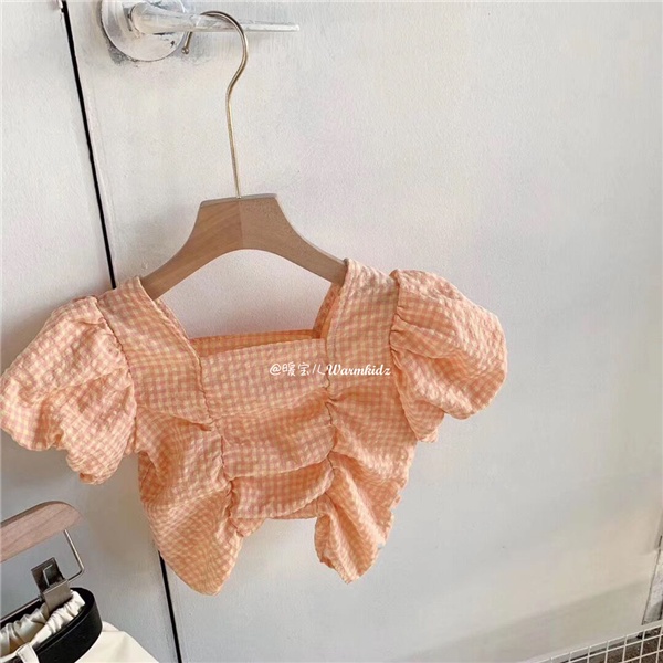 Hàng Mới Về Bộ Áo Tay Phồng + Quần Ống Rộng Thời Trang Hàn Quốc 2021 Cho Bé Gái 8