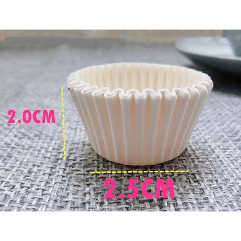 [Mã LIFEXANH03 giảm 10% đơn 500K] 1000 CUP giấy nến, CHÉN giấy nến đáy 2,5 cm lót SÔ CÔ LA BON BON