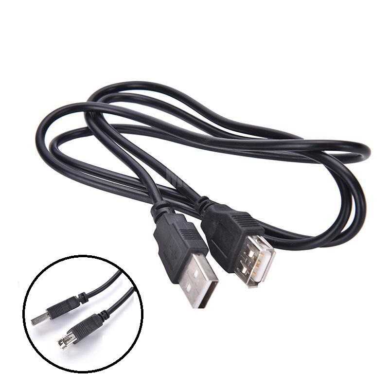 Cáp Nối Dài USB 2.0 1,5m PC (Đen)